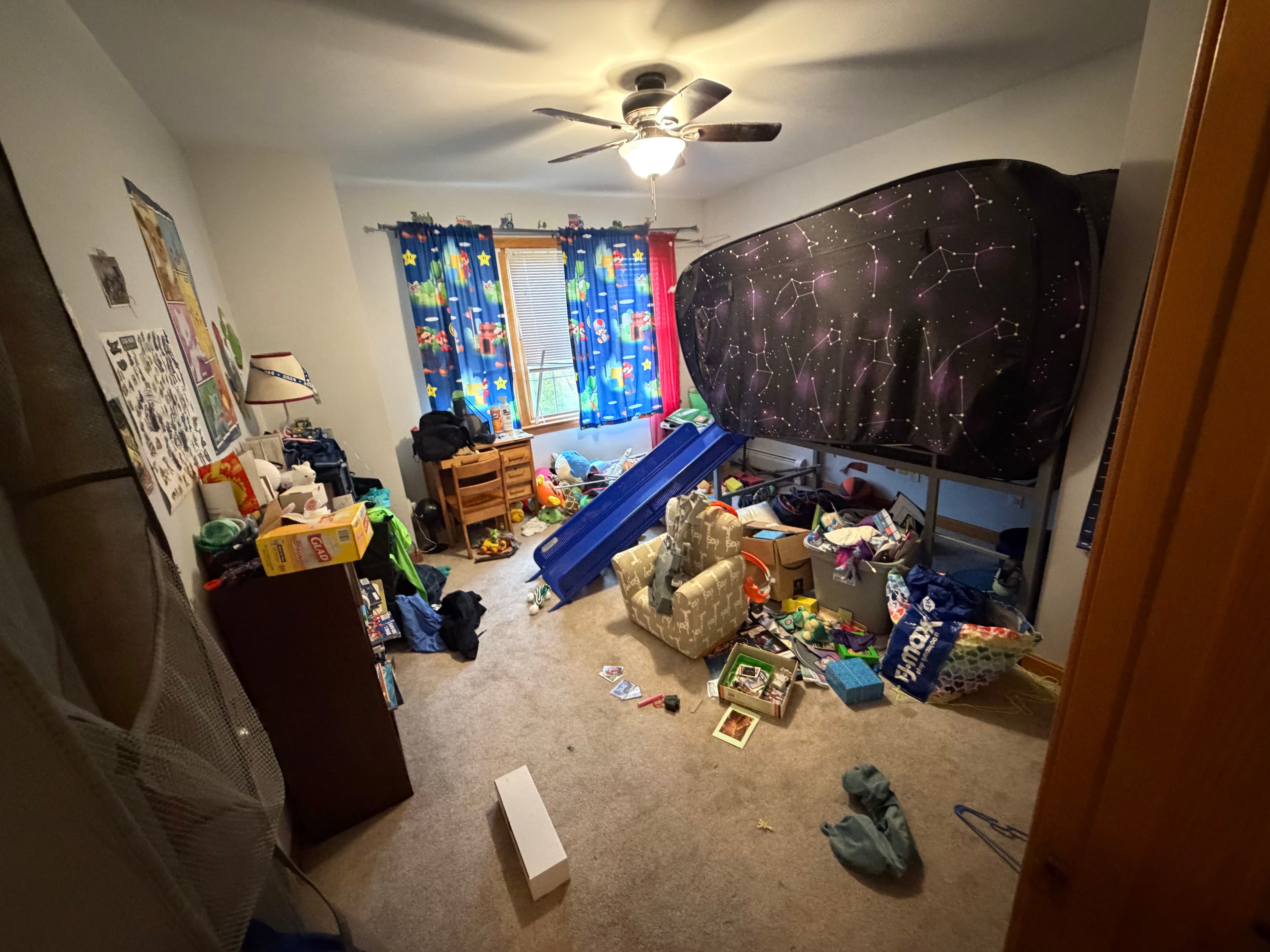 Before — Bedroom cleanout Haul or Nothing Vermont job