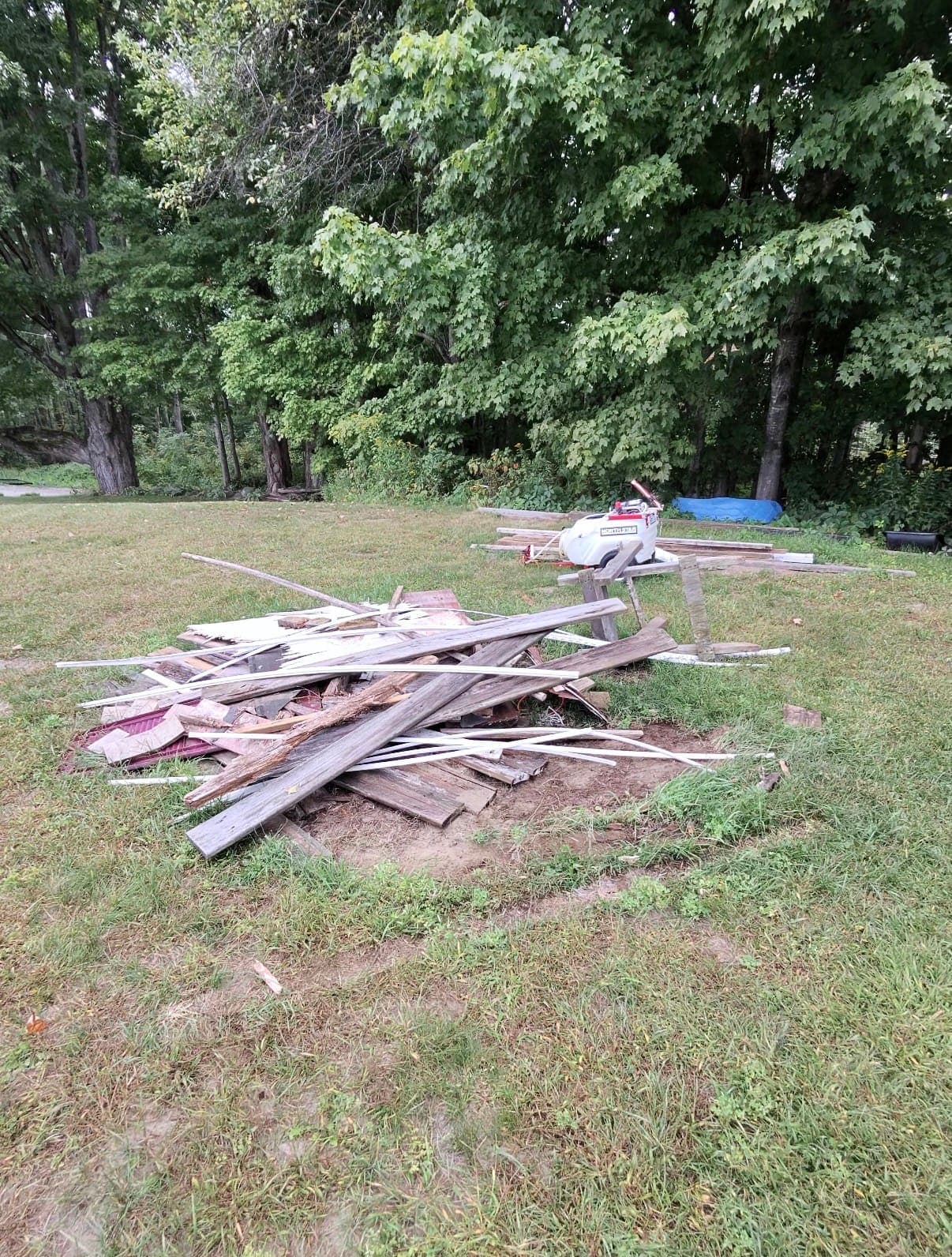Before — Junk pile cleanout Haul or Nothing Vermont job