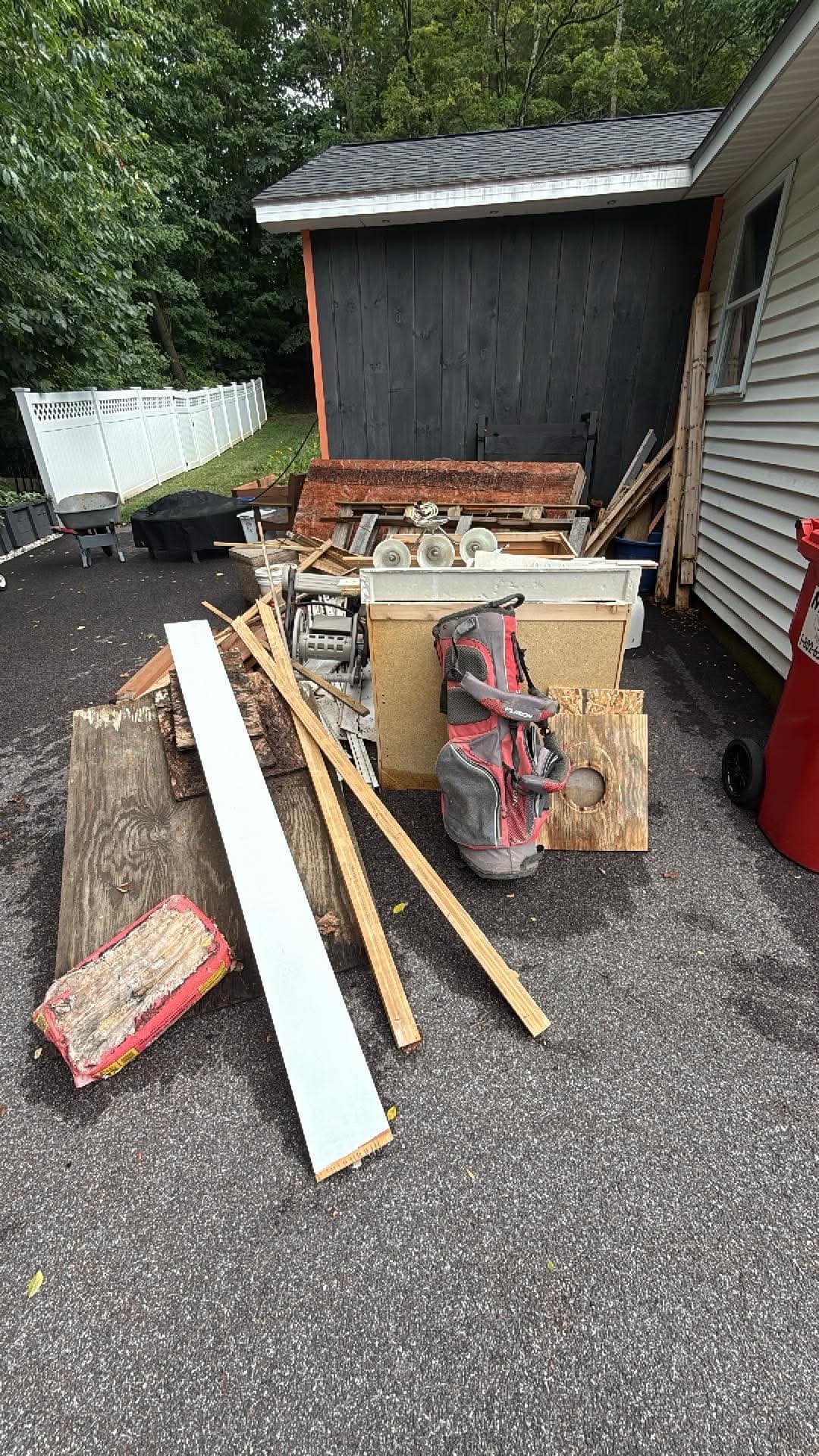 Storage unit packed with items before Haul or Nothing Vermont cleanout